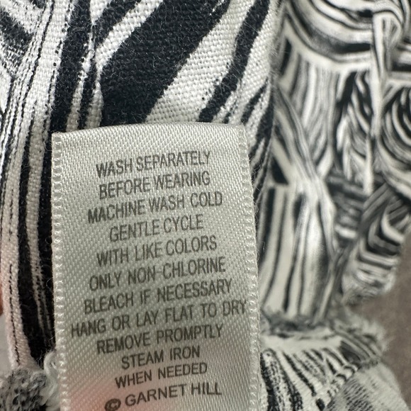 Garnet Hill Harborside 100% Linen Fringe A Line Dress Women 0‎ Coastal Beach - Picture 12 of 12